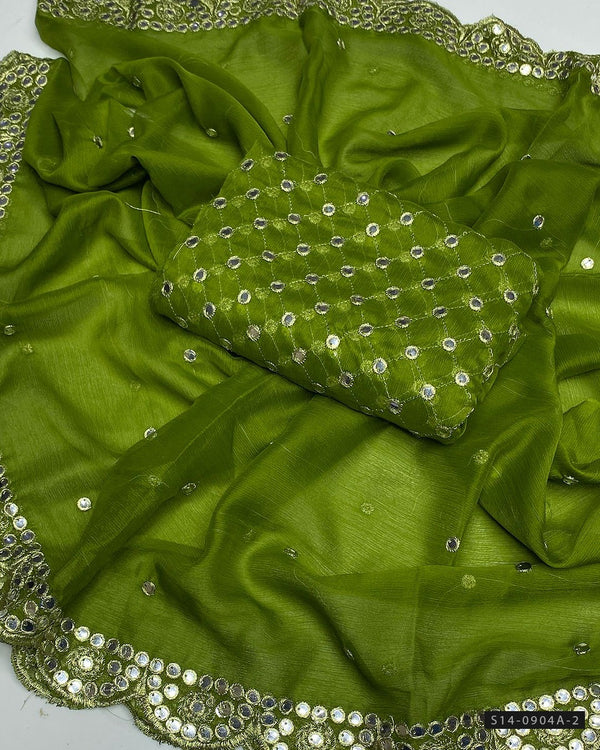2 PC Unstitched Chiffon Collection - S14-0904A-R